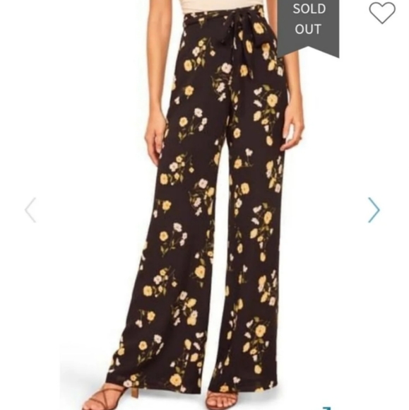 Reformation Starry Pants in Piazza Floral NWOT 2 - Picture 2 of 4